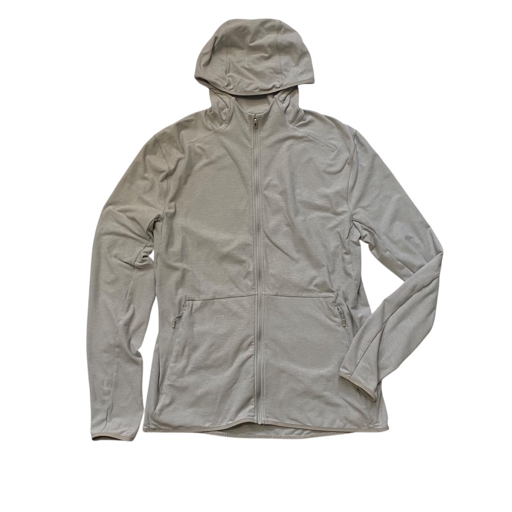 Lululemon Men’s Light Gray Hooded Zip Jacket Size L